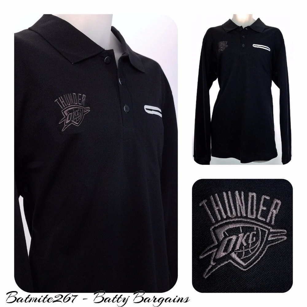 NBA OKC THUNDER 2XL POLO Embroidered Adidas XXL